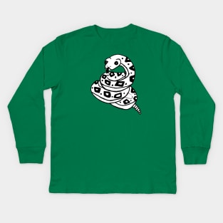 Inktober Snake 2 Kids Long Sleeve T-Shirt